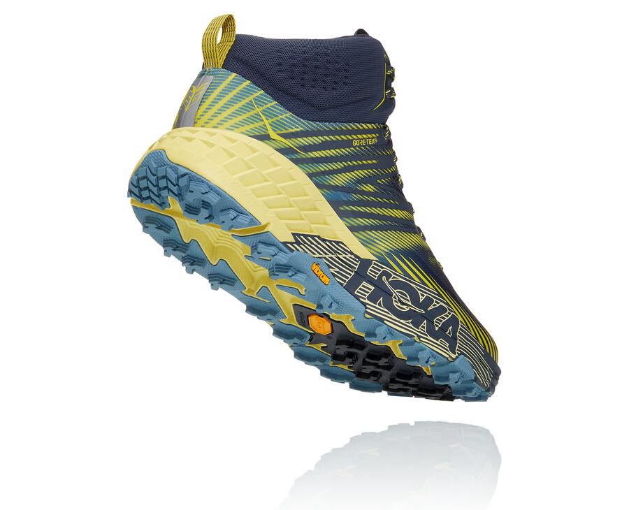 Hoka One One Trainers Mens Navy - Speedgoat Mid GORE-TEX 2 - 71268PTZU